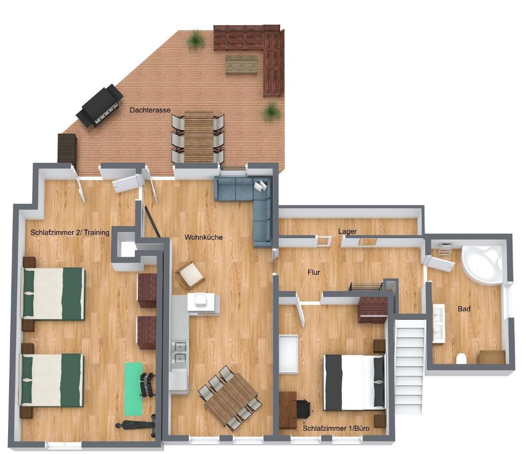 Tucan - Rooftop Terrace With View, Bbq, Ps4+stream * Marburg